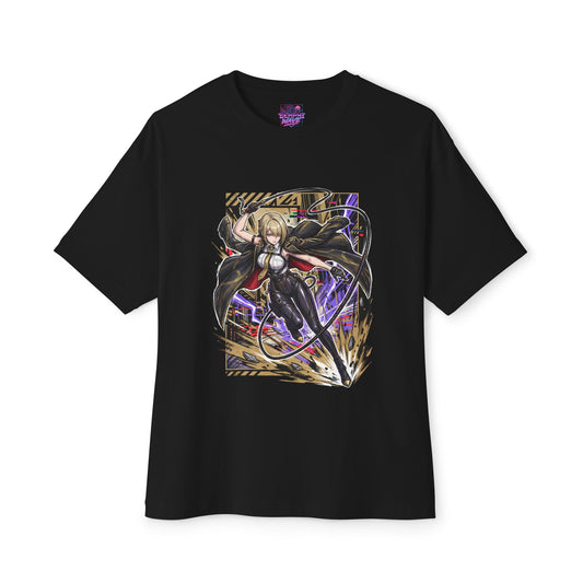 Evelyn Chevalier Zenless Zone Zero 80s Neon Bodyguard Premium Oversized Unisex T-Shirt