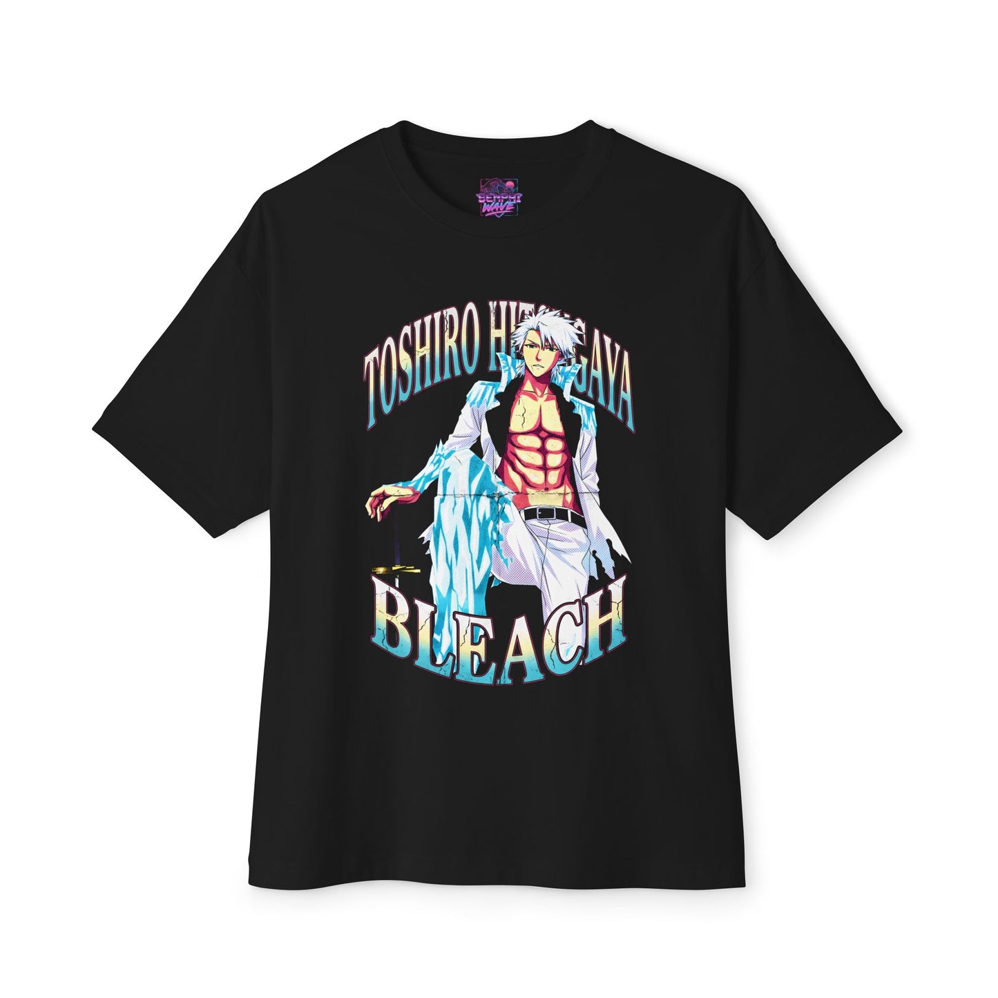 Toshiro Hitsugaya Bleach Vintage Faded Streetwear Shirt - Oversized Premium Tee