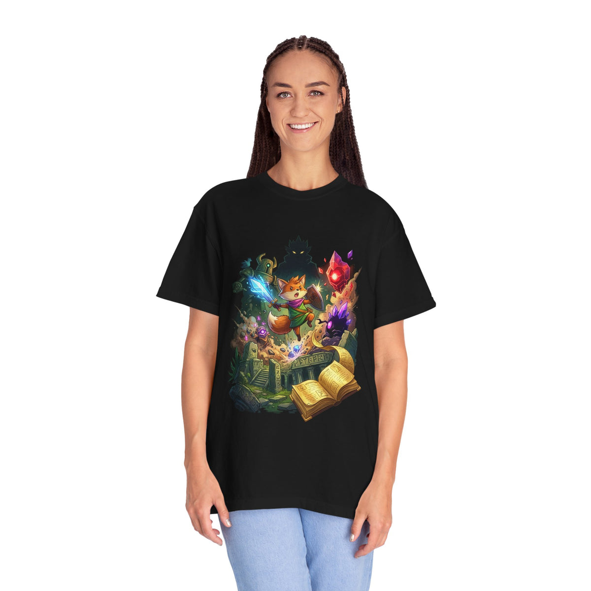 Tunic Fox Hero Ruins Crystals Instruction Manual T-Shirt