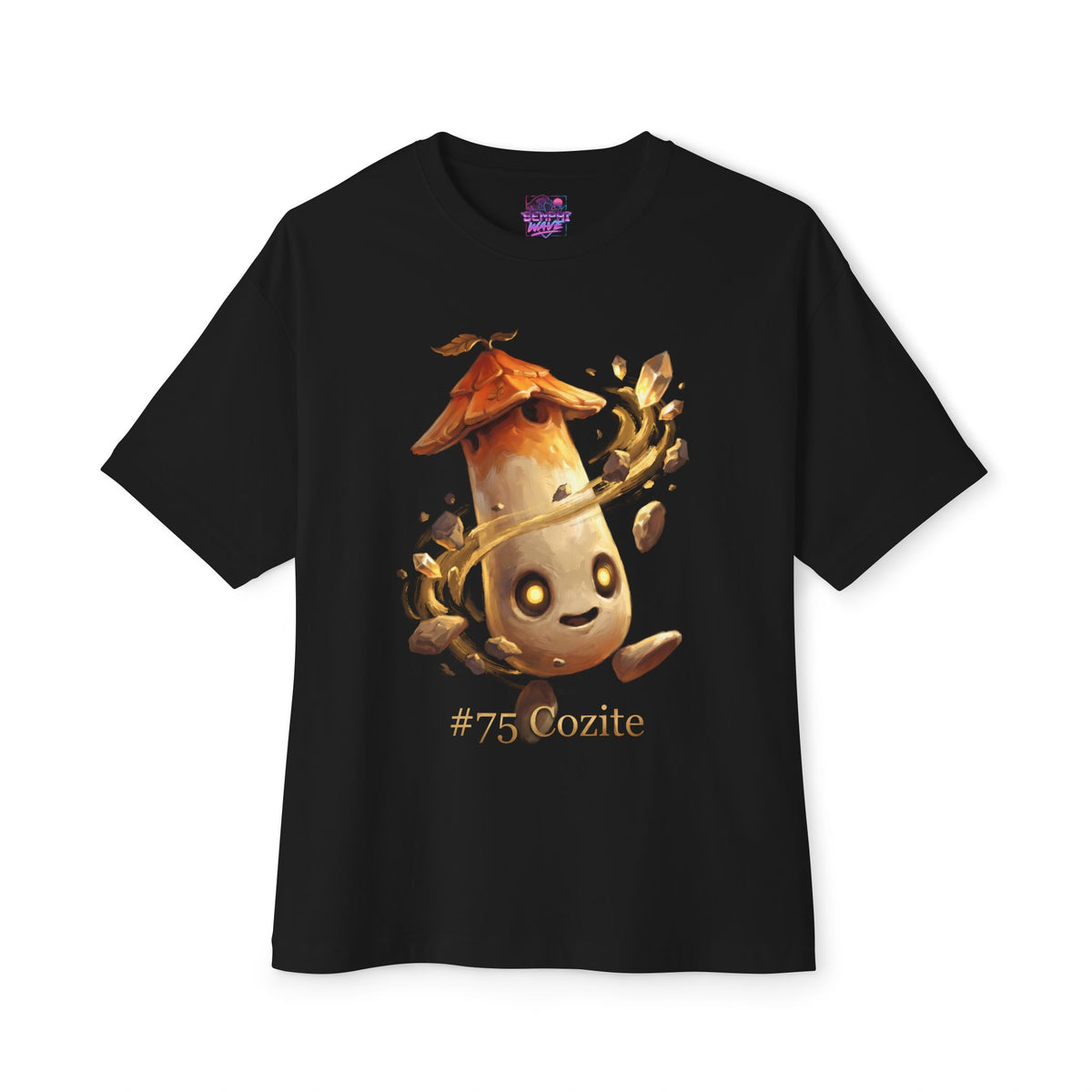 Cozite Aniimo Gold Oil Painting Creature Art - Oversized Premium Tee