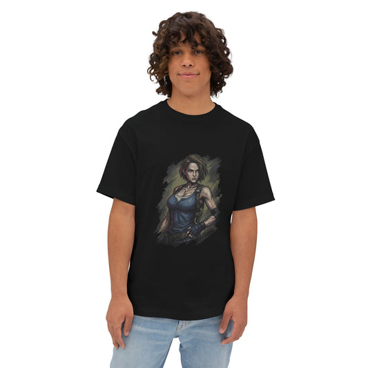 Resident Evil Jill Oversized T-Shirt | S.T.A.R.S. Lockpick Icon Remake Apparel
