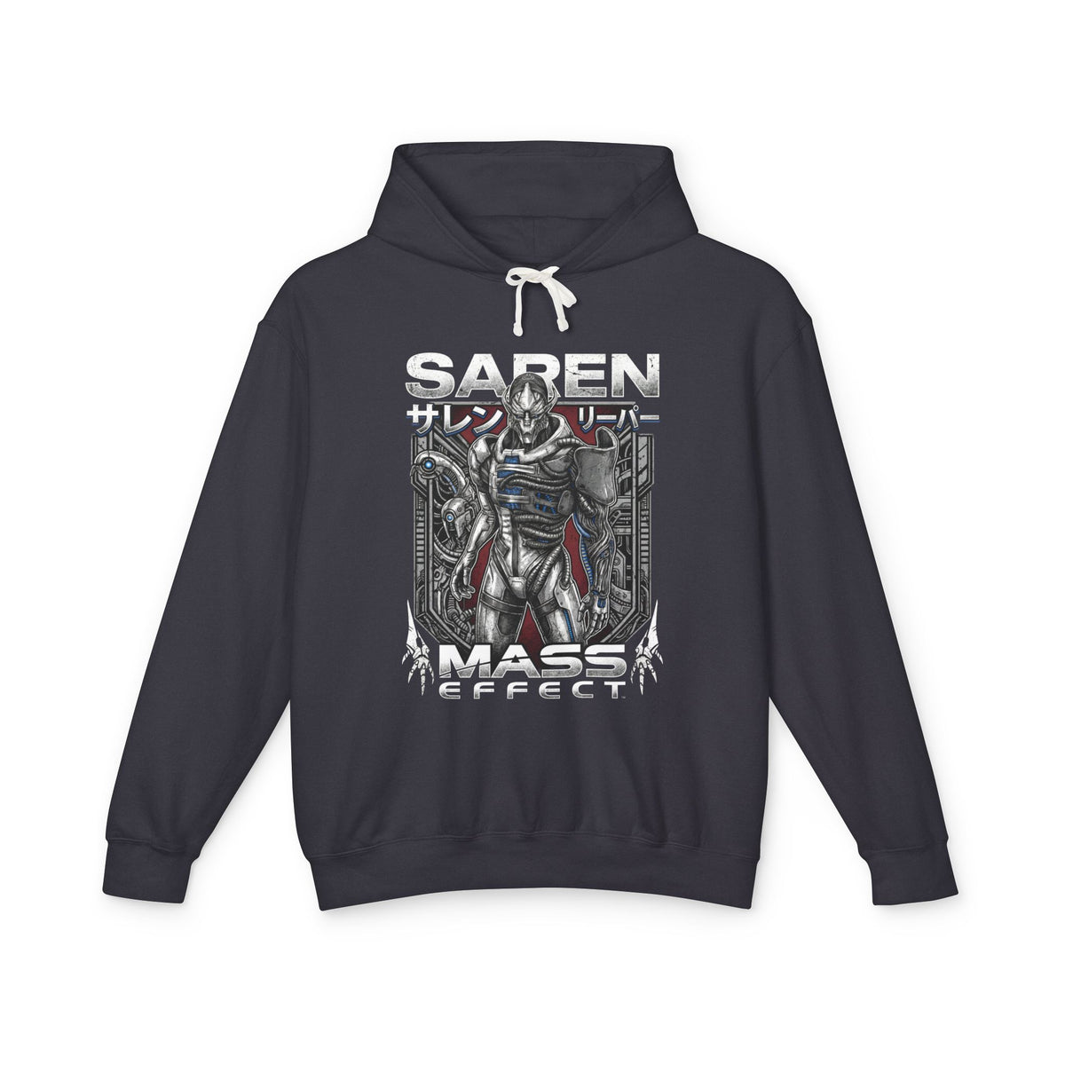 Mass Effect Saren Silver Cybernetic Poster Fan Art Hoodie