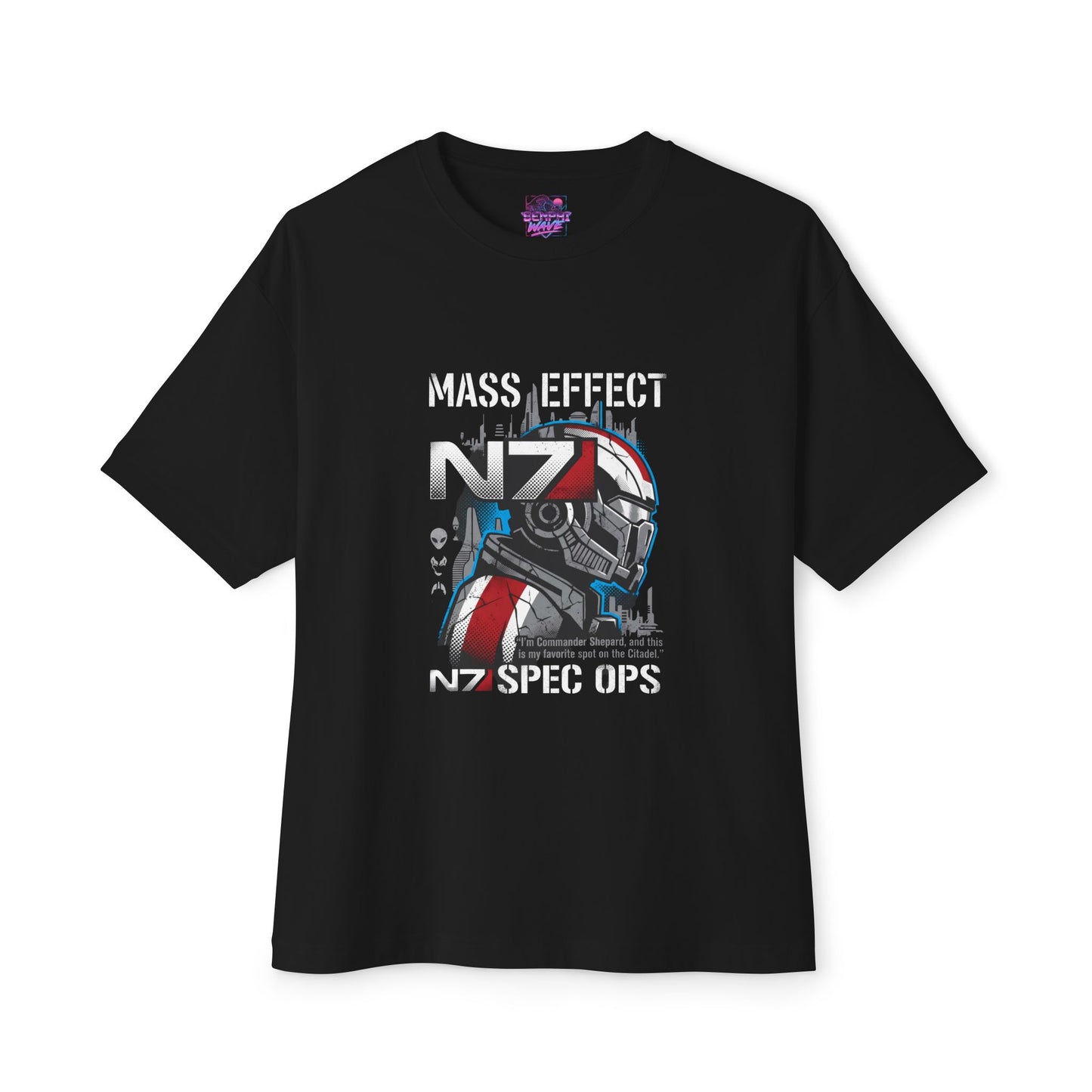 Commander Shepard Alliance Military Hero N7 Special Forces Premium Oversized Unisex T-Shirt