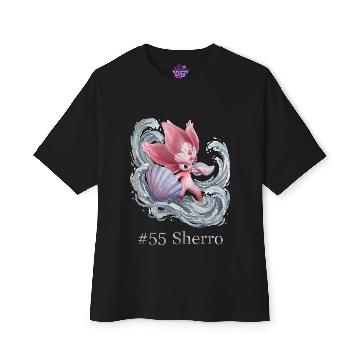 Sherro Aniimo Moonlit Oil Painting Creature Art - Oversized Premium Tee