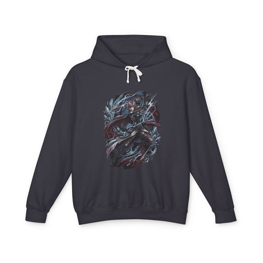 Final Fantasy XIII Lightning Pink Hair Stoic Warrior Art Unisex Premium Hoodie