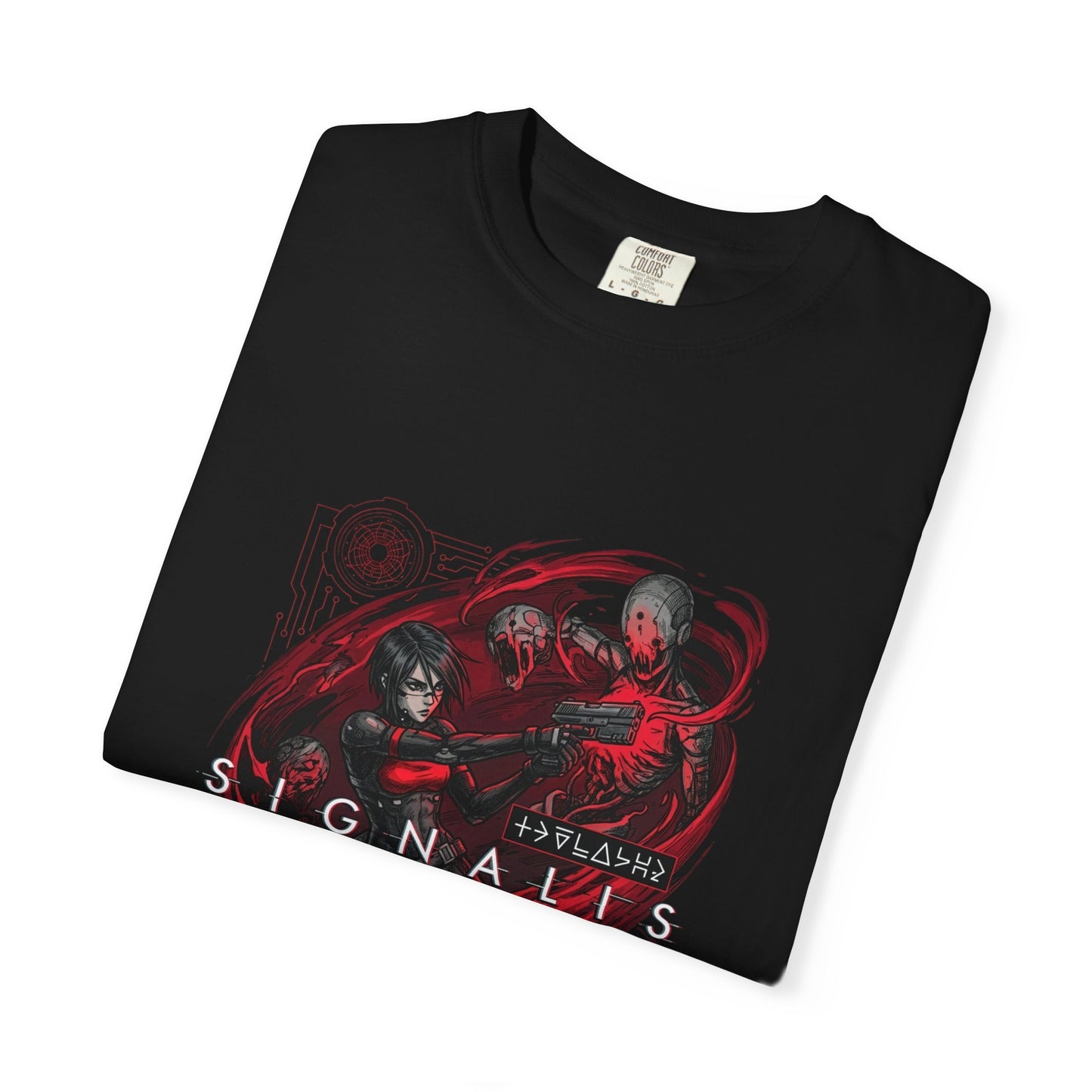 Signalis Elster Black Red Design Pixel Horror Portrait Premium T-Shirt