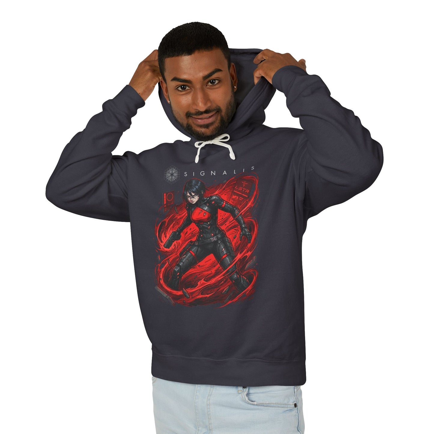 Signalis Ariane Yeong Elster Deep Space Romance Pixel Horror Unisex Premium Hoodie