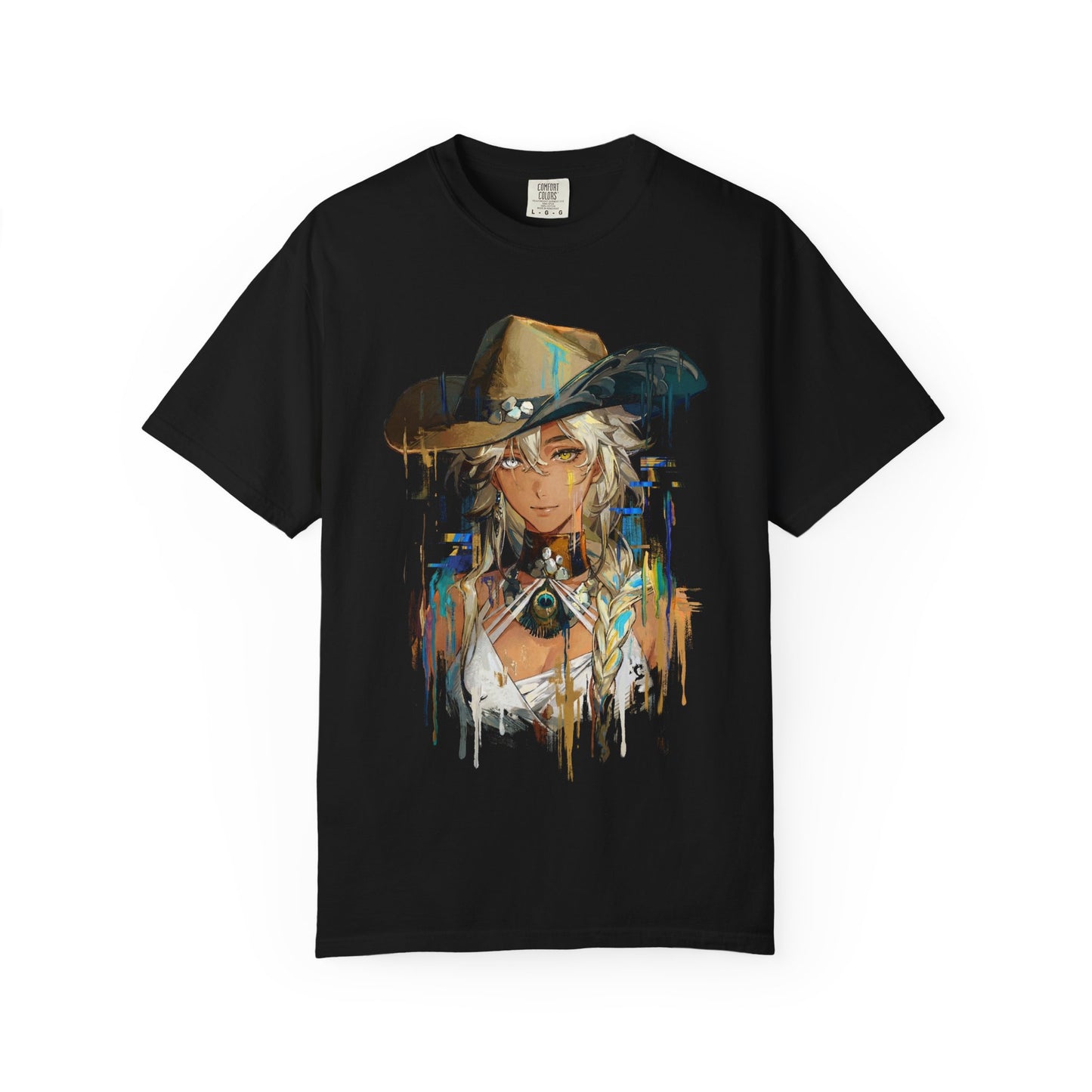 Argus Reverse 1999 Light Blue Eyes Beauty Mark Portrait Premium T-Shirt