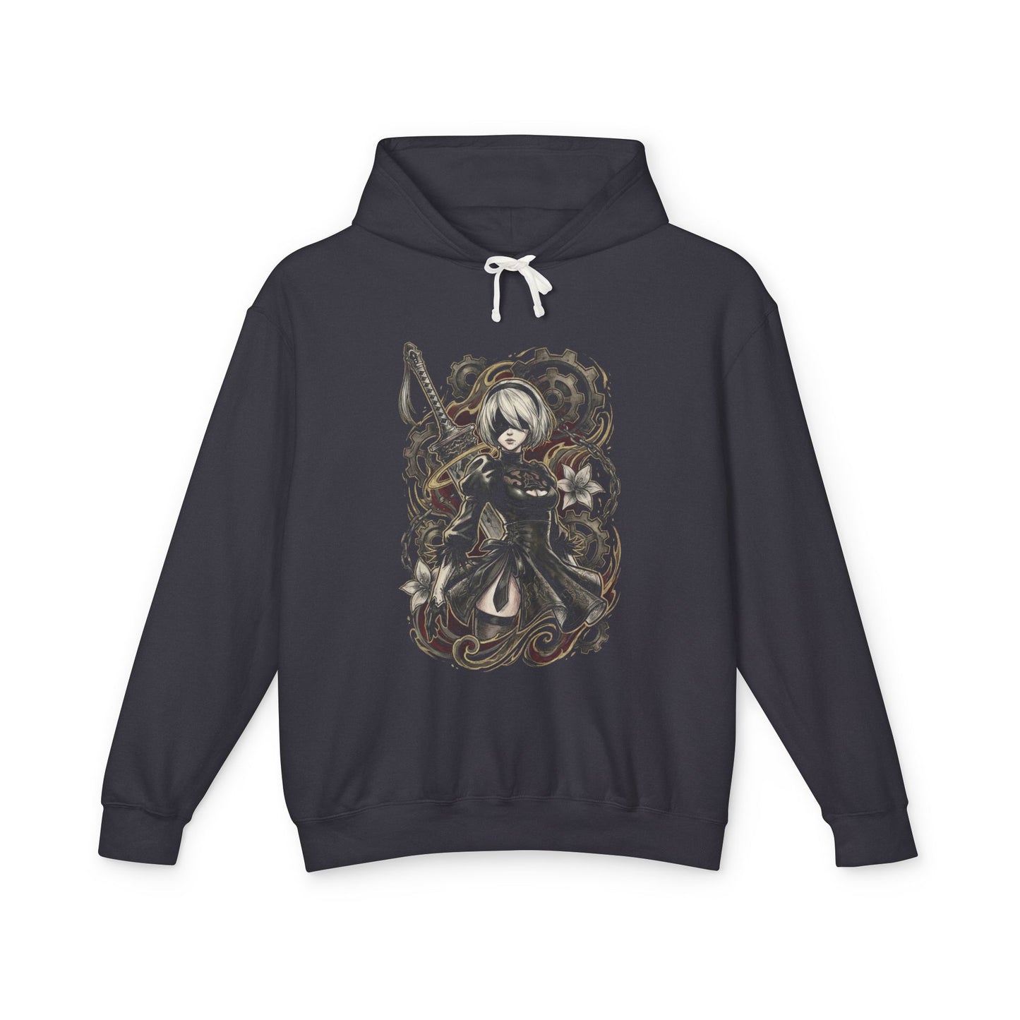 2B Android Eternal Cycle Maelstrom Torrent NieR Icon Unisex Premium Hoodie