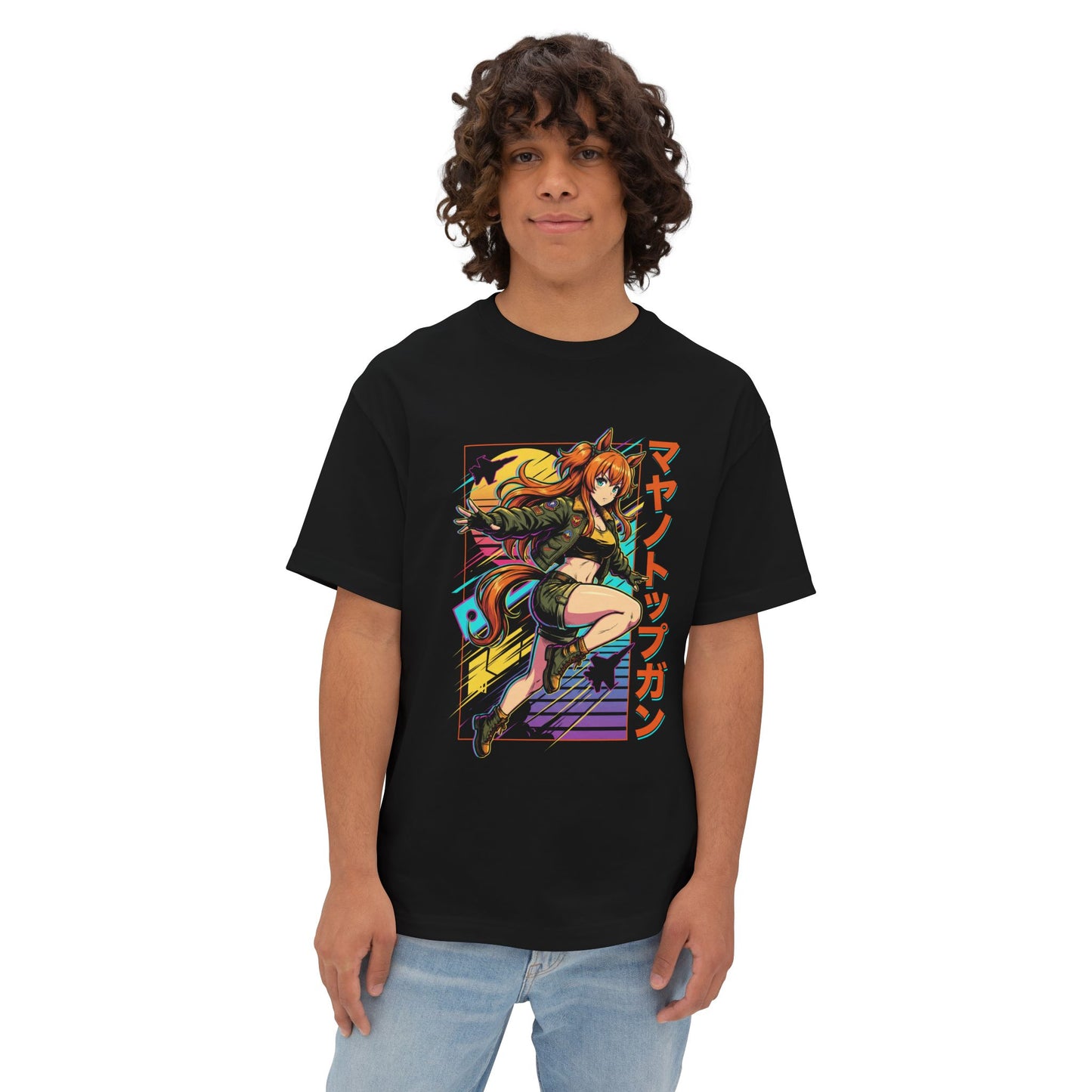 Mayano Top Gun Umamusume: Top Gun Maverick Vibes Premium Oversized Unisex T-Shirt