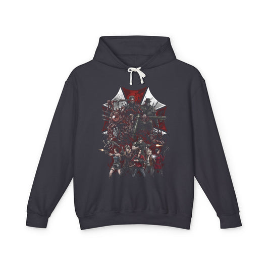 Jill Valentine Resident Evil Grace Chris Ada Claire Nemesis Fight Portrait Unisex Premium Hoodie