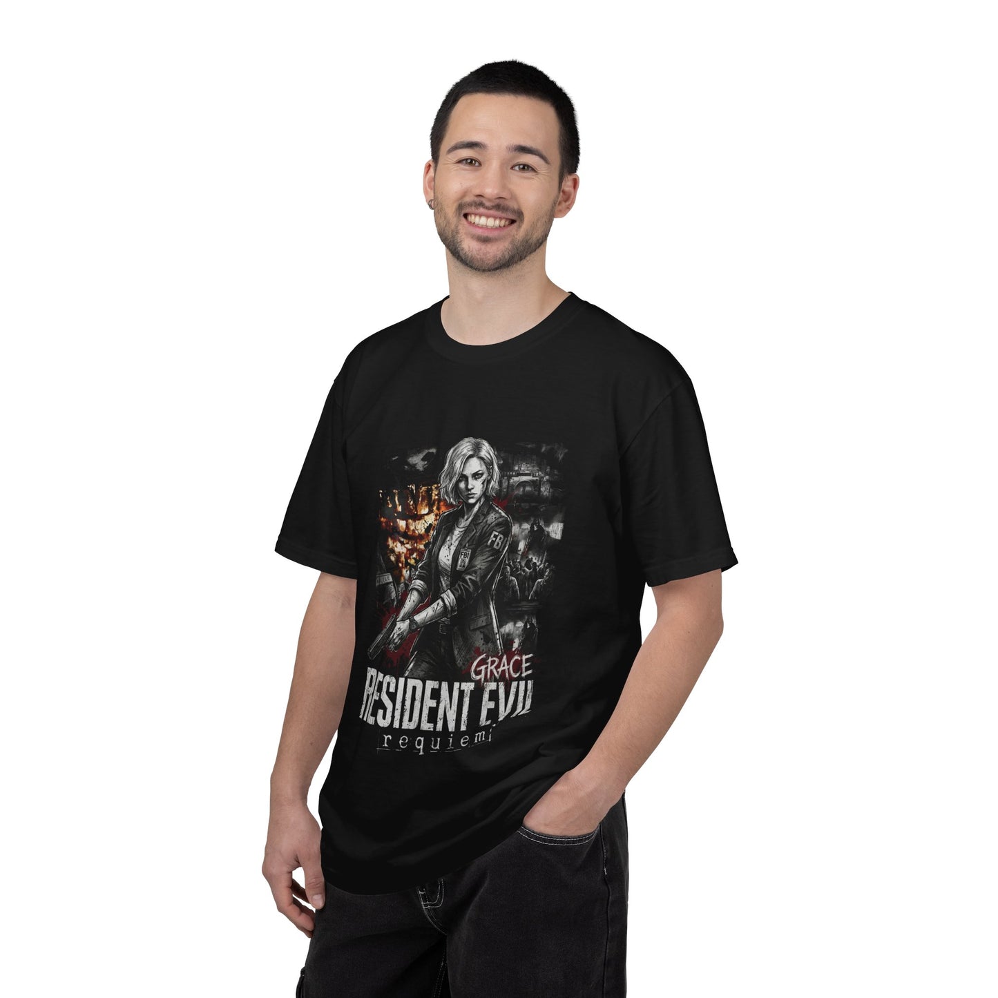 Resident Evil Requiem Grace Ashcroft Shy Deductive Reasoning Icon Premium T-Shirt