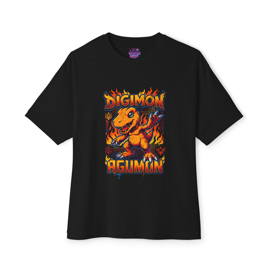 Greymon Evolution: Mega Dino Champion Agumon Premium Oversized Unisex T-Shirt
