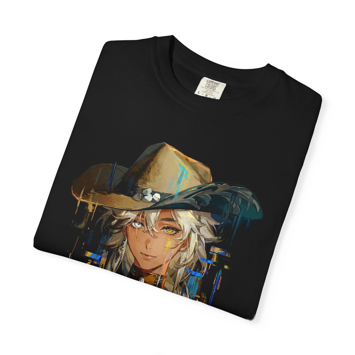 Argus Reverse 1999 Light Blue Eyes Beauty Mark Portrait Premium T-Shirt