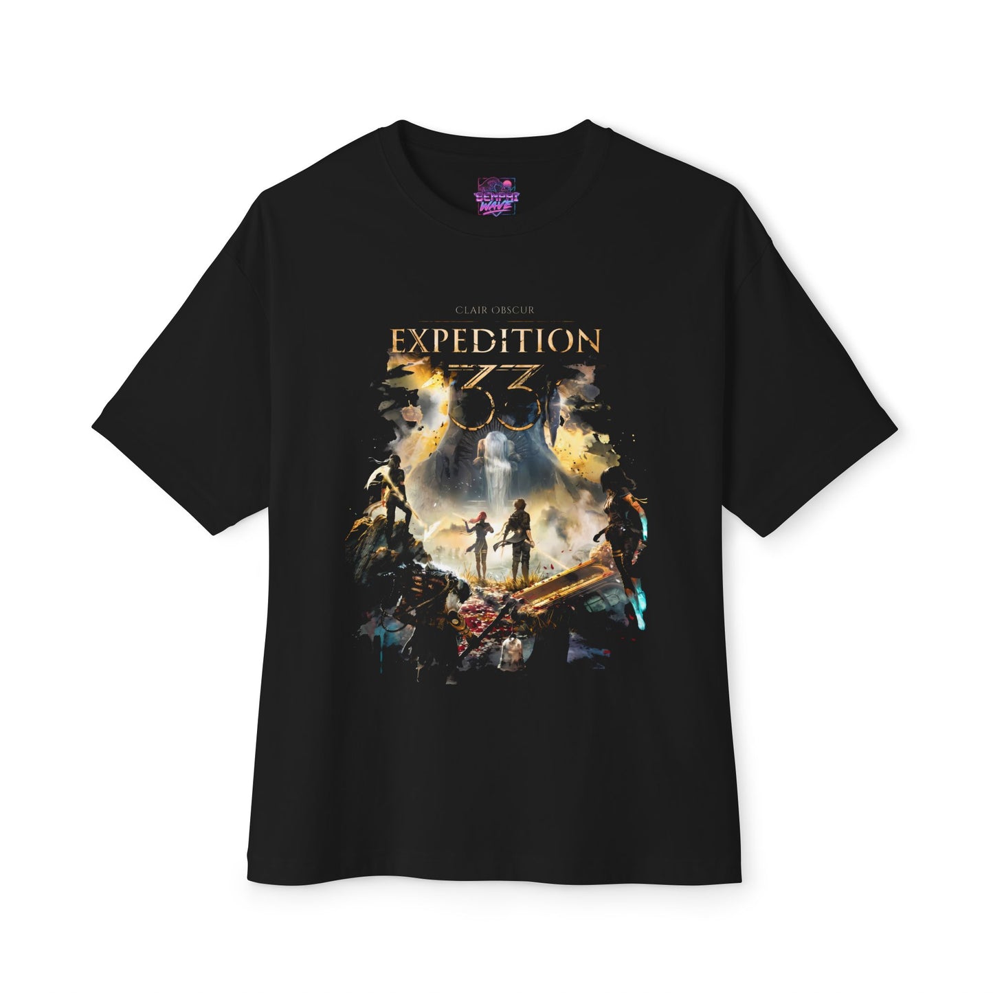 Expedition 33 Red Petal Streetwear: Clair Obscur Painterly Style Premium Oversized Unisex T-Shirt