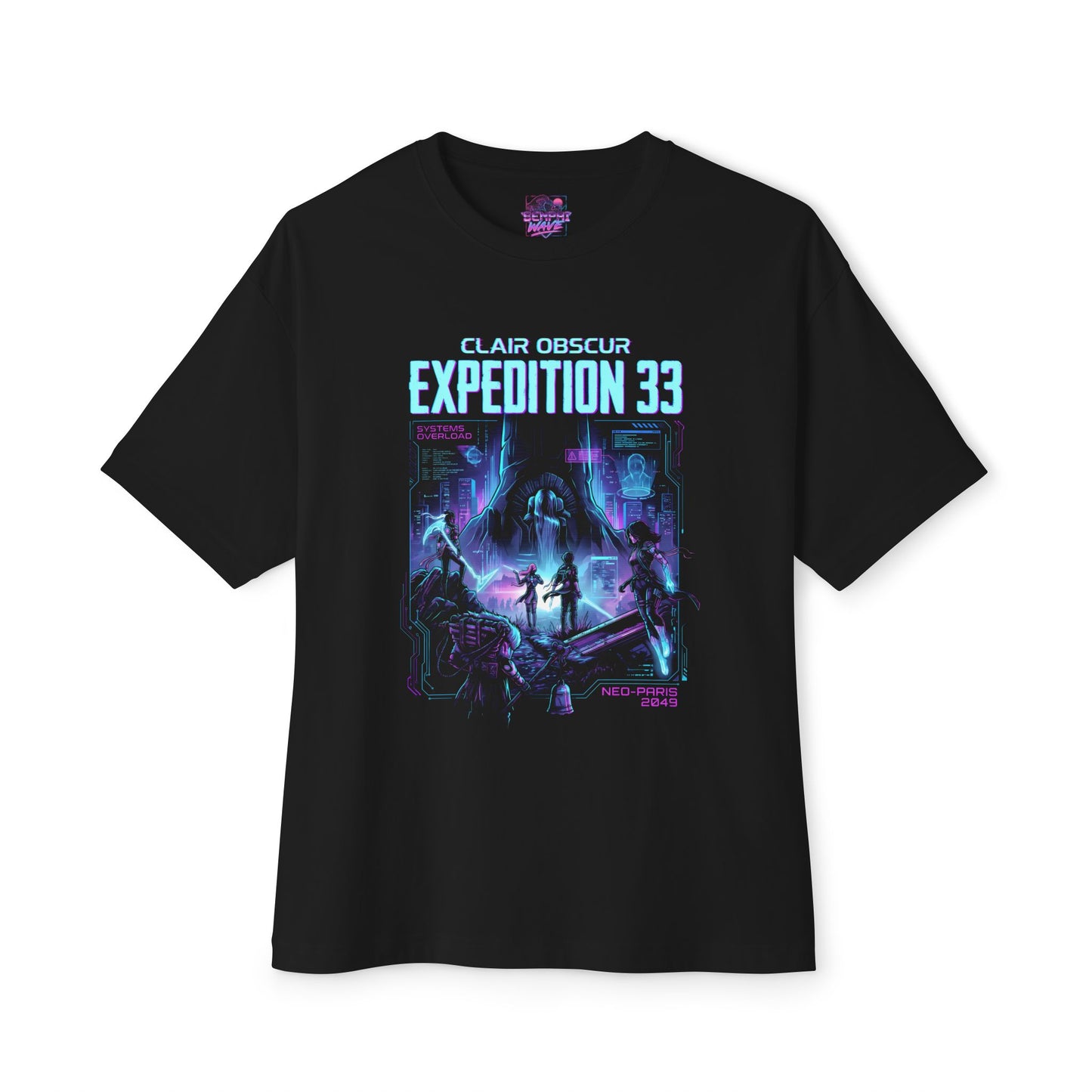 Golden Expedition 33: Red Gommage Street Fashion Legend Facing the Paintress Premium Oversized Unisex T-Shirt