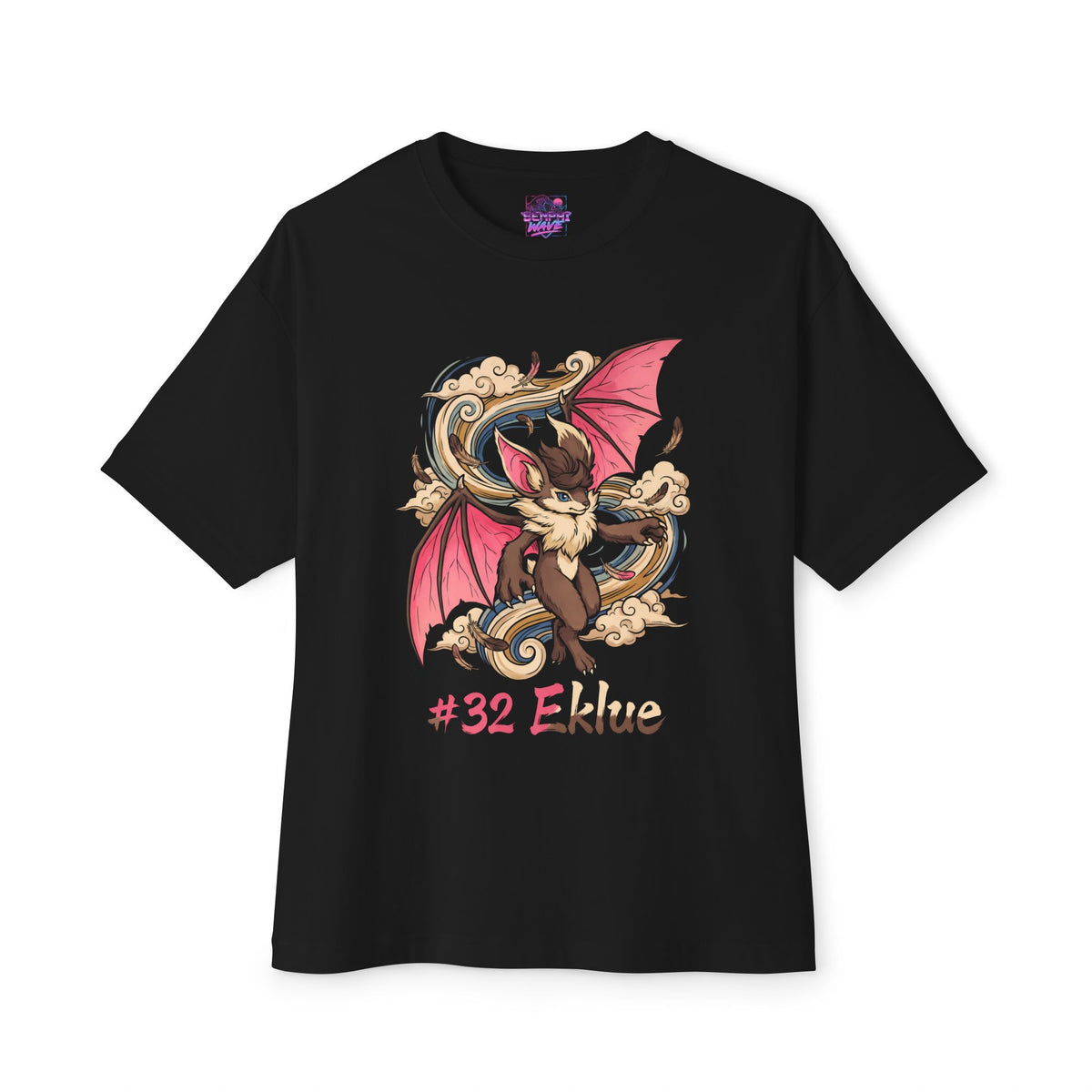 Eklue Aniimo Ukiyo-e Creature Art - Oversized Premium Tee
