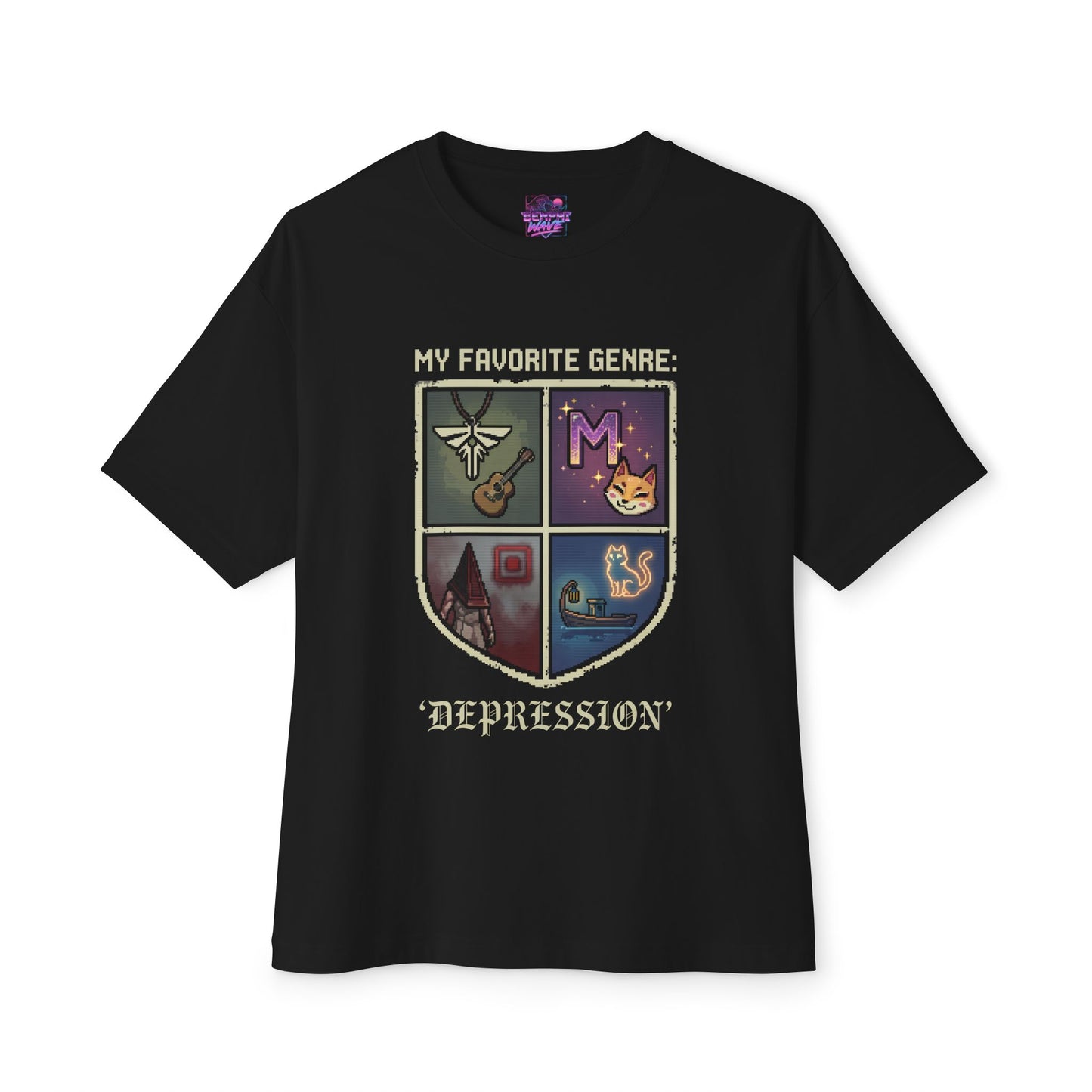 Silent Hill Foggy Depression – Misfortune Eternal Happiness Quest Premium Oversized Unisex T-Shirt