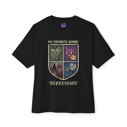 Silent Hill Foggy Depression – Misfortune Eternal Happiness Quest Premium Oversized Unisex T-Shirt