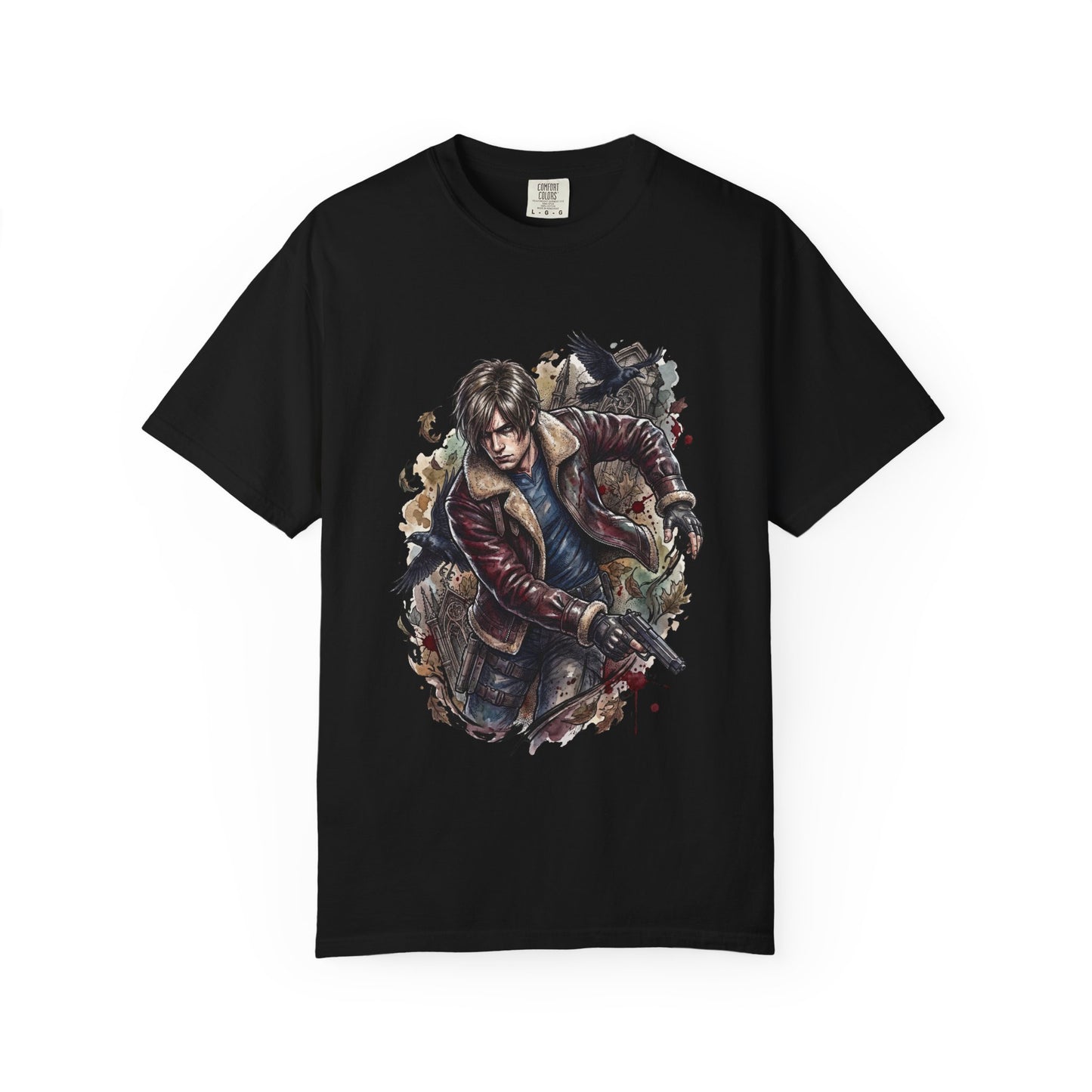 Leon S Kennedy RE9 Alligator Pistol Rhodes Hill Terror Art Premium T-Shirt