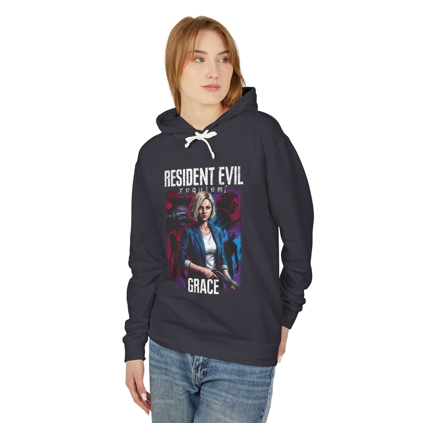 Grace Ashcroft RE9 Deductive Puzzles Laser Microscope Horror Unisex Premium Hoodie