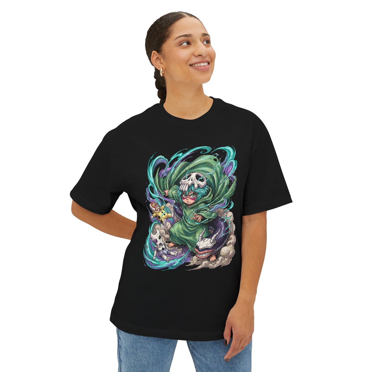 Bleach Nelliel Tu Odelschwanck Curvaceous Arrancar Design Premium Oversized Unisex T-Shirt