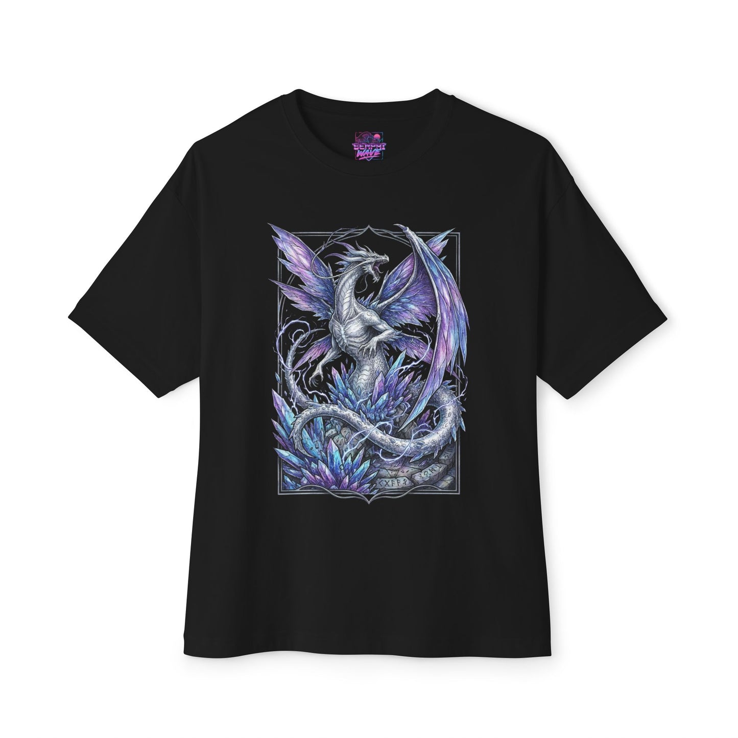 Scaleless Dragon Seath Ethereal Fantasy Art Premium Oversized Unisex T-Shirt