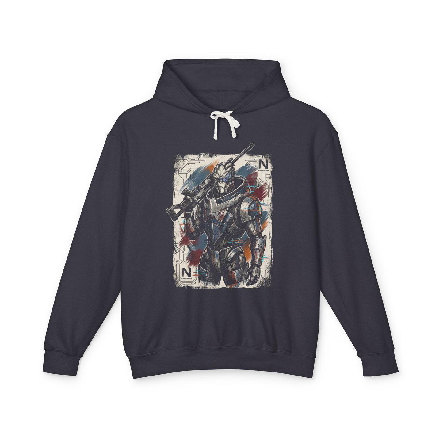 Mass Effect Garrus Vakarian C Sec Vigilante Archangel Art Unisex Premium Hoodie