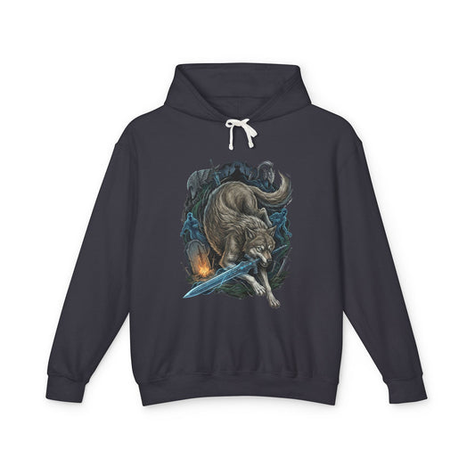 Great Grey Wolf Sif Loyal Knight Companion Unisex Premium Hoodie
