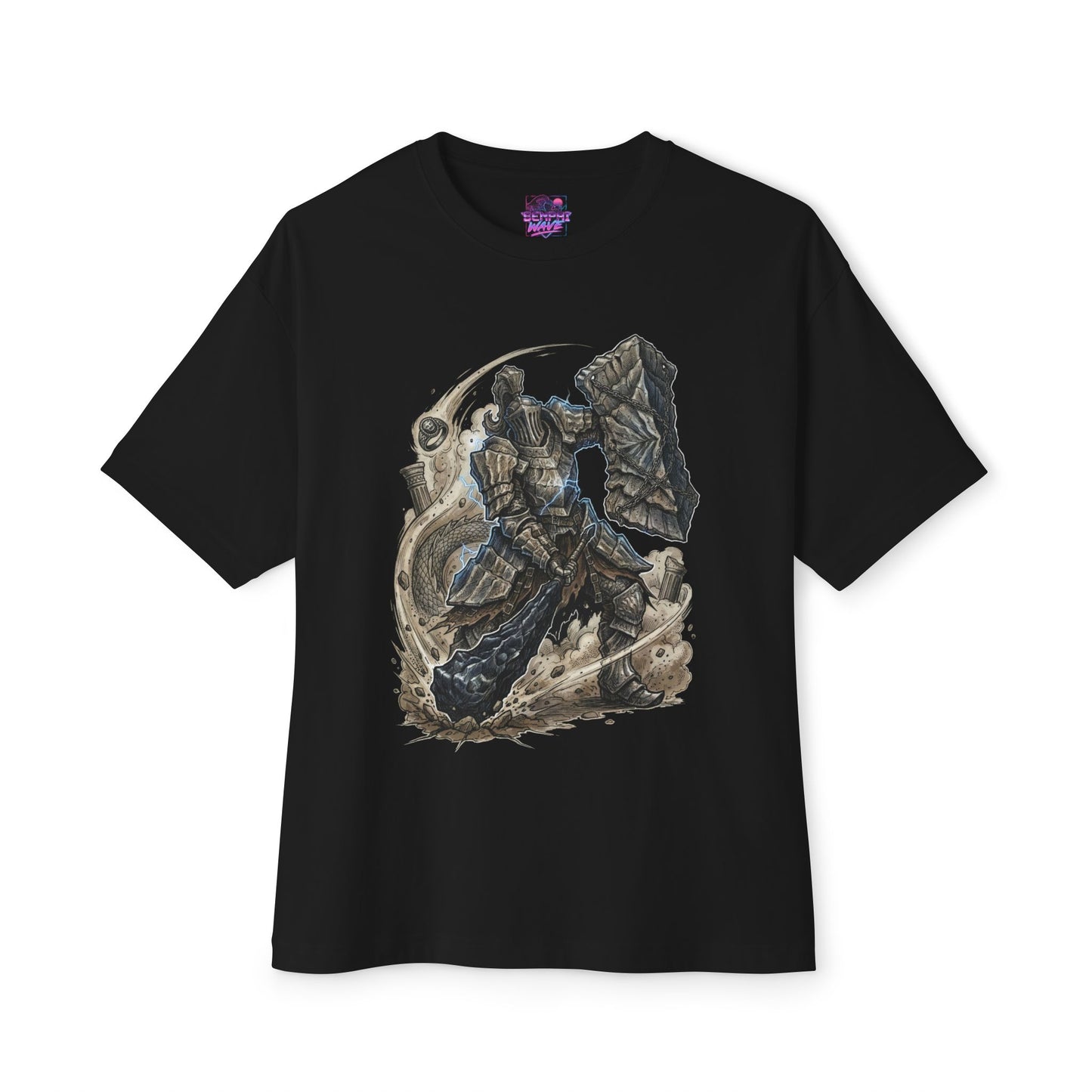 Epic Havel Knight Tower of Strength Art Premium Oversized Unisex T-Shirt