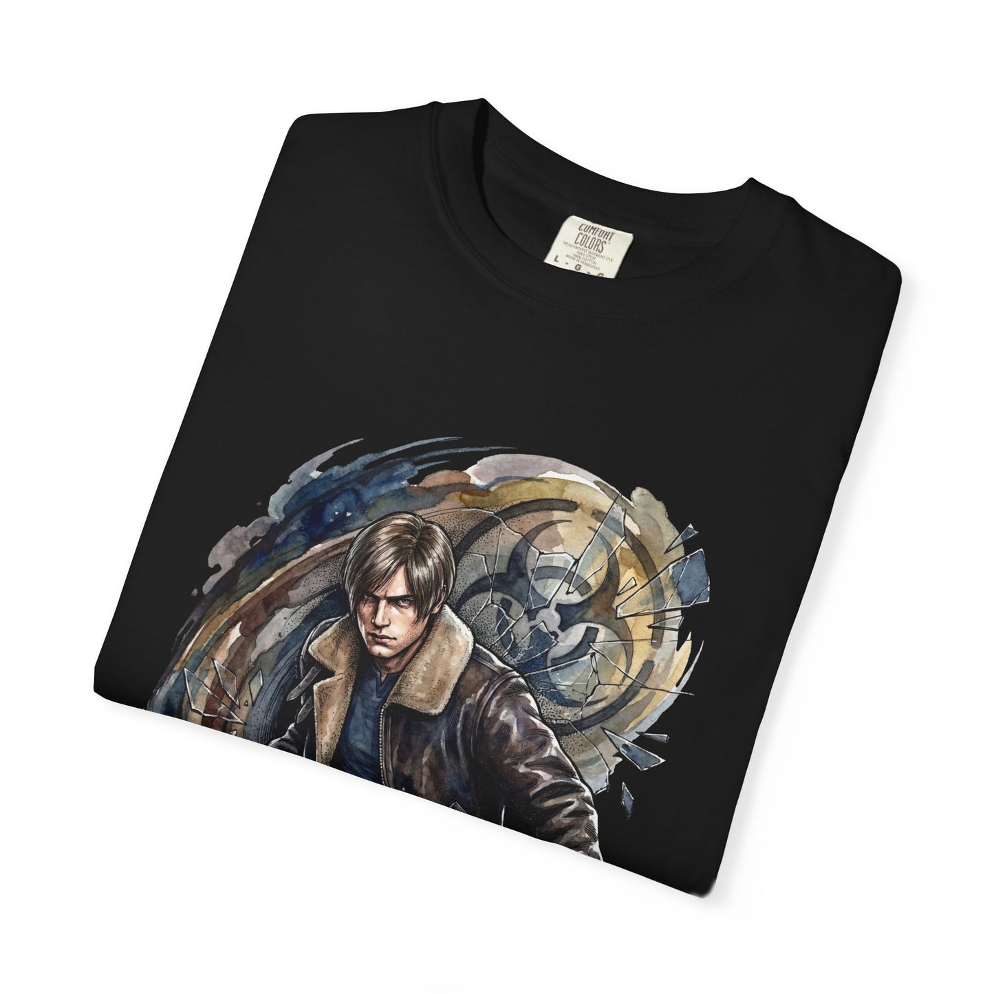 RE9 Leon Kennedy Veteran Hero Chainsaw Wield Survival Design Premium T-Shirt