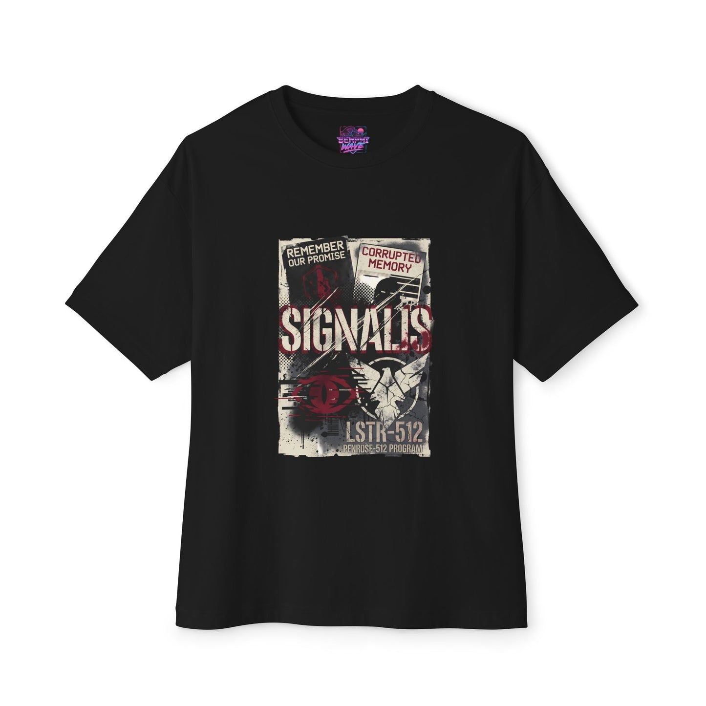 Signalis Lost Dreams Partner Search Cosmic Mystery Icon Premium Oversized Unisex T-Shirt