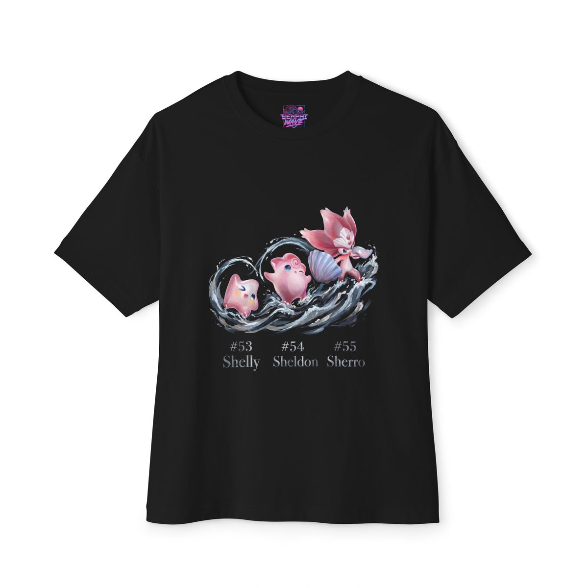 Shelly Sheldon Sherro Aniimo Evolution Line Moonlit Oil Painting - Oversized Premium Tee