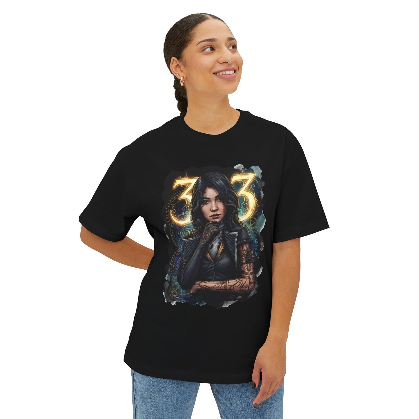 Clair Obscur Expedition 33 Lune T-Shirt | Elemental Mage Scholar RPG Tee Premium Oversized Unisex T-Shirt