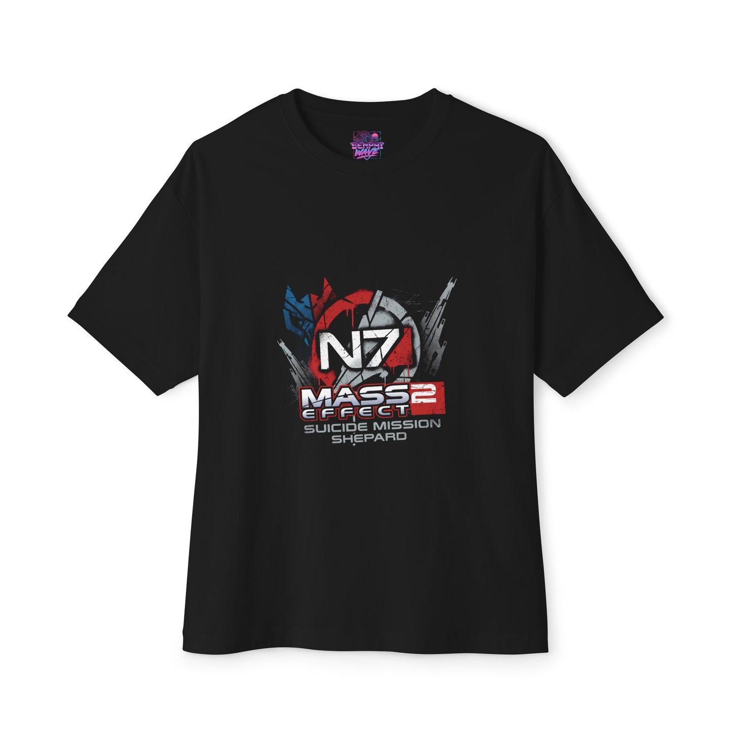 Commander Shepard N7 Armor Heroic Legend Mass Effect Premium Oversized Unisex T-Shirt