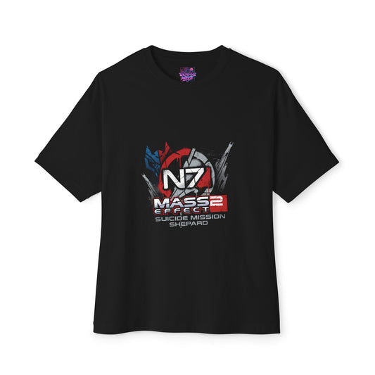 Commander Shepard N7 Armor Heroic Legend Mass Effect Premium Oversized Unisex T-Shirt