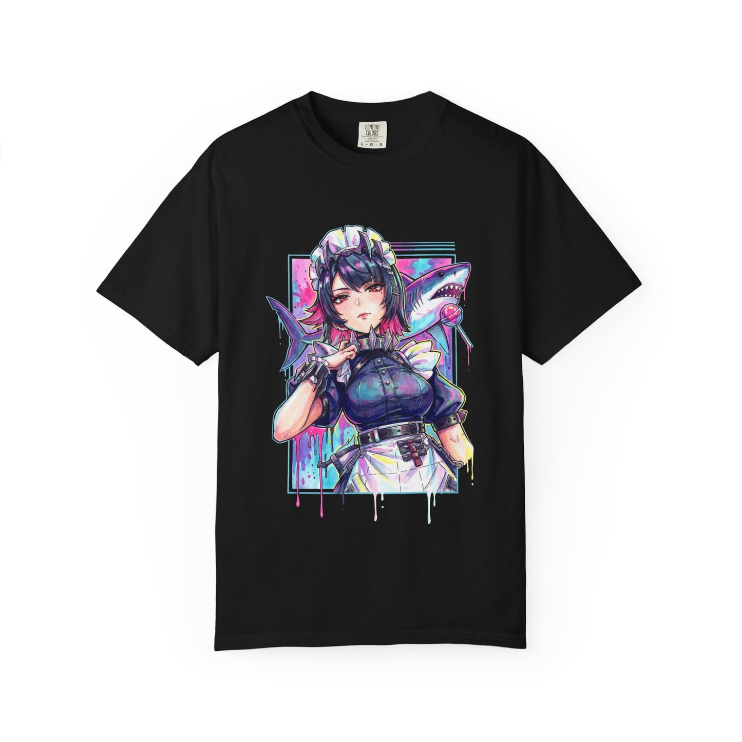 Ellen Joe ZZZ Red Eyes Cool Maid Aesthetic Portrait Premium T-Shirt