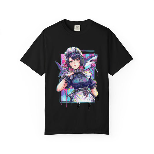 Ellen Joe ZZZ Red Eyes Cool Maid Aesthetic Portrait Premium T-Shirt