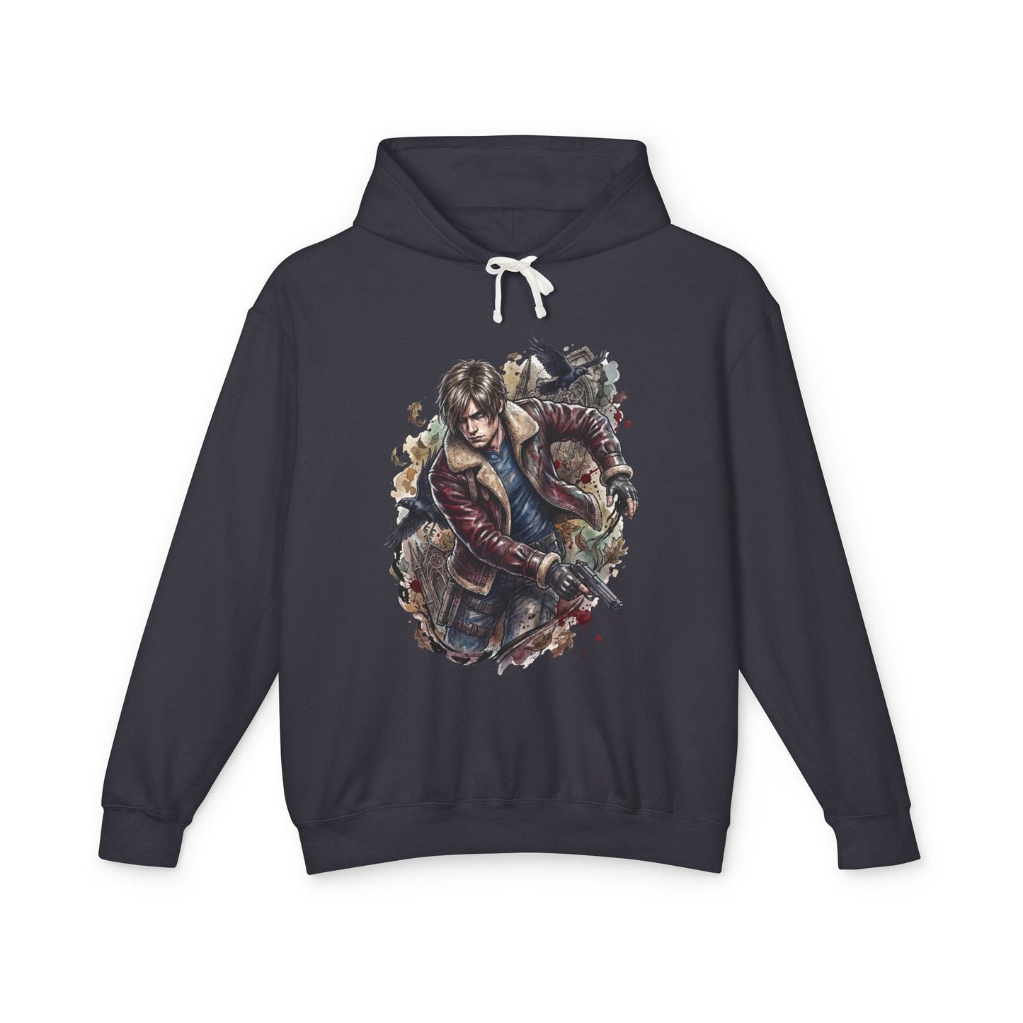 Leon S Kennedy RE9 Alligator Pistol Rhodes Hill Terror Art Unisex Premium Hoodie