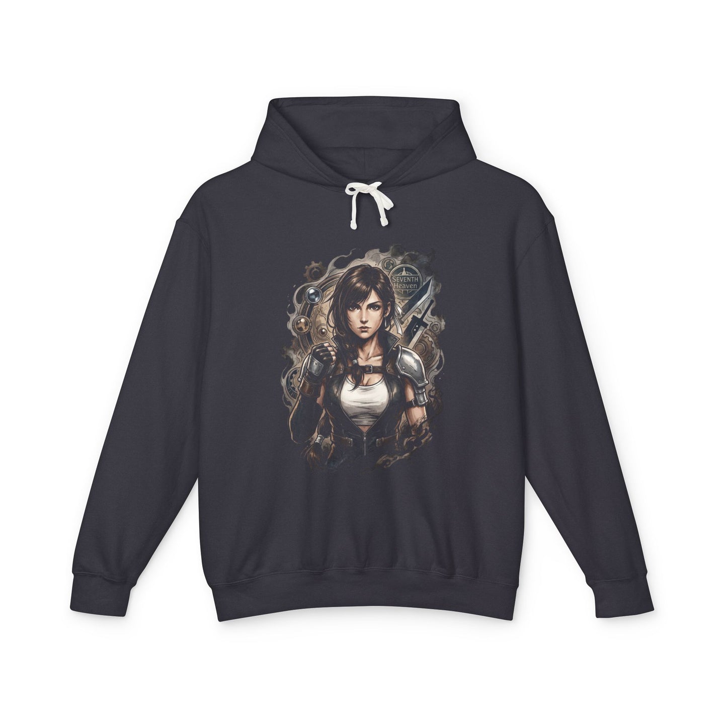 Tifa Lockhart FF7 Rebirth Combat Gloves Portrait Unisex Premium Hoodie