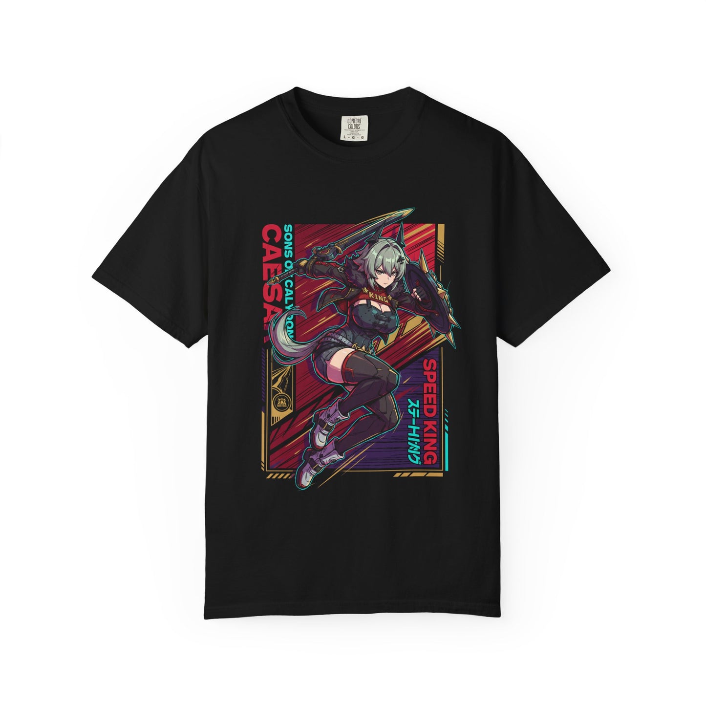 Zenless Zone Zero Caesar King Neon Retro Vaporwave Premium T-Shirt