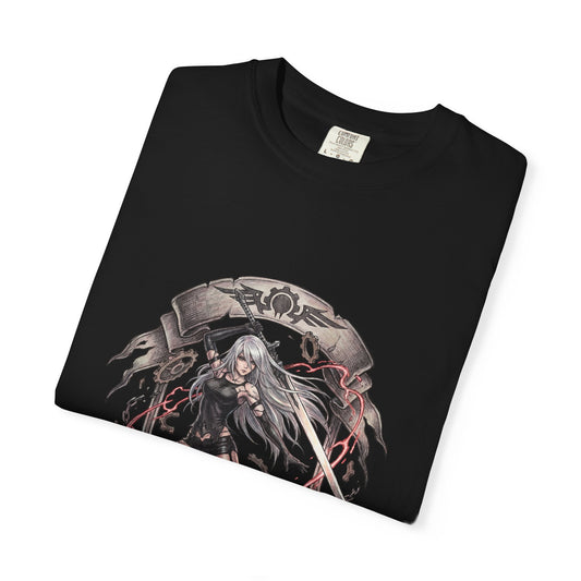 2B YoRHa Elegant Goth Dress Katana Design Premium T-Shirt