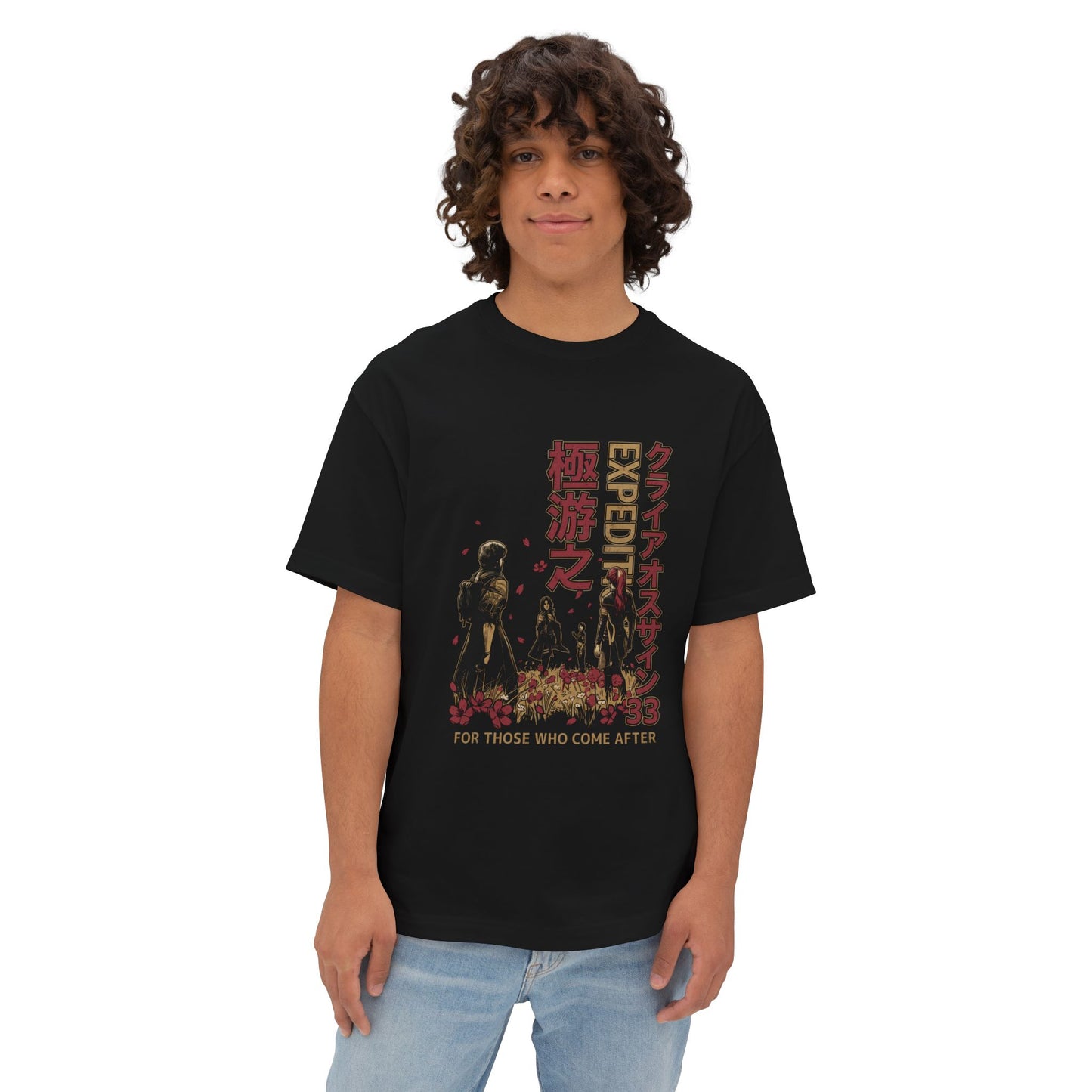 Clair Obscur Expedition 33 Red Gommage Art Premium Oversized Unisex T-Shirt