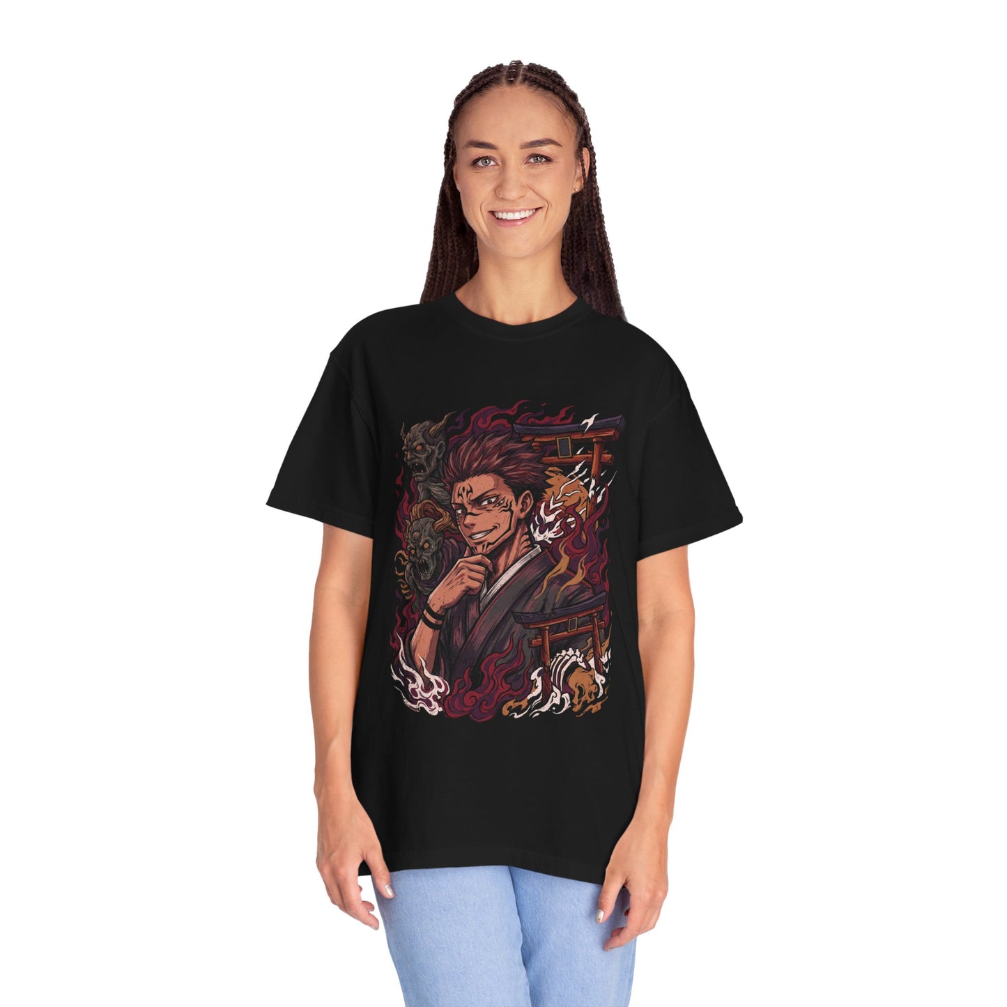 Jujutsu Kaisen Ryomen Sukuna King of Curses Four Arms Iconic Design Premium T-Shirt