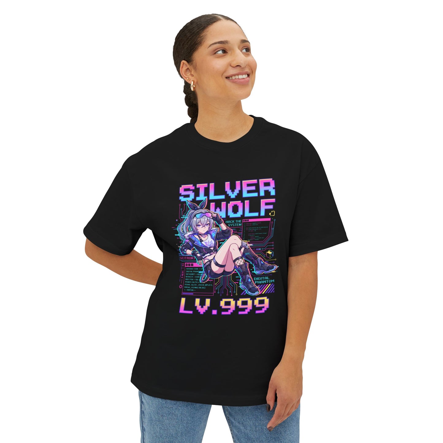 HSR Silver Wolf Ultimate: Game Over Edition Premium Oversized Unisex T-Shirt