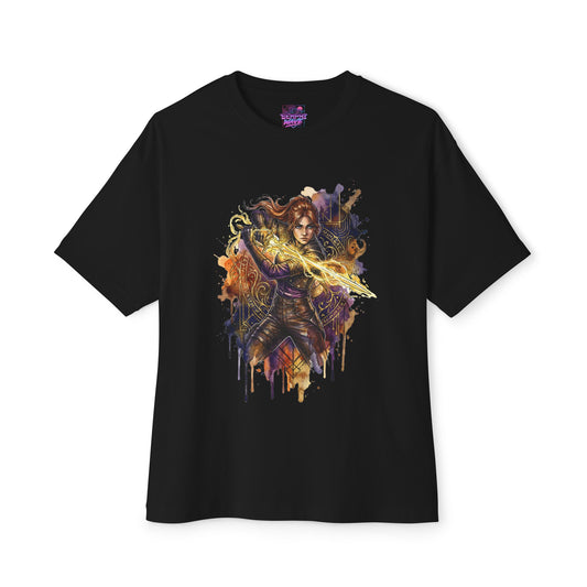 Maelle Clair Obscur Paint Splatter Artistic Attacks Icon Premium Oversized Unisex T-Shirt