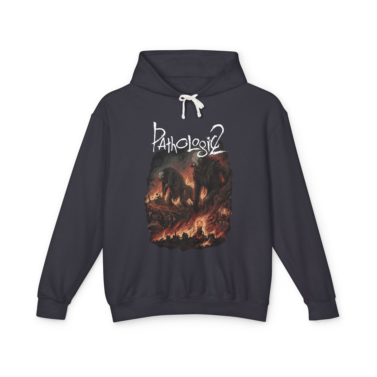 Pathologic Haruspex Steppe Town Horror Portrait Unisex Premium Hoodie