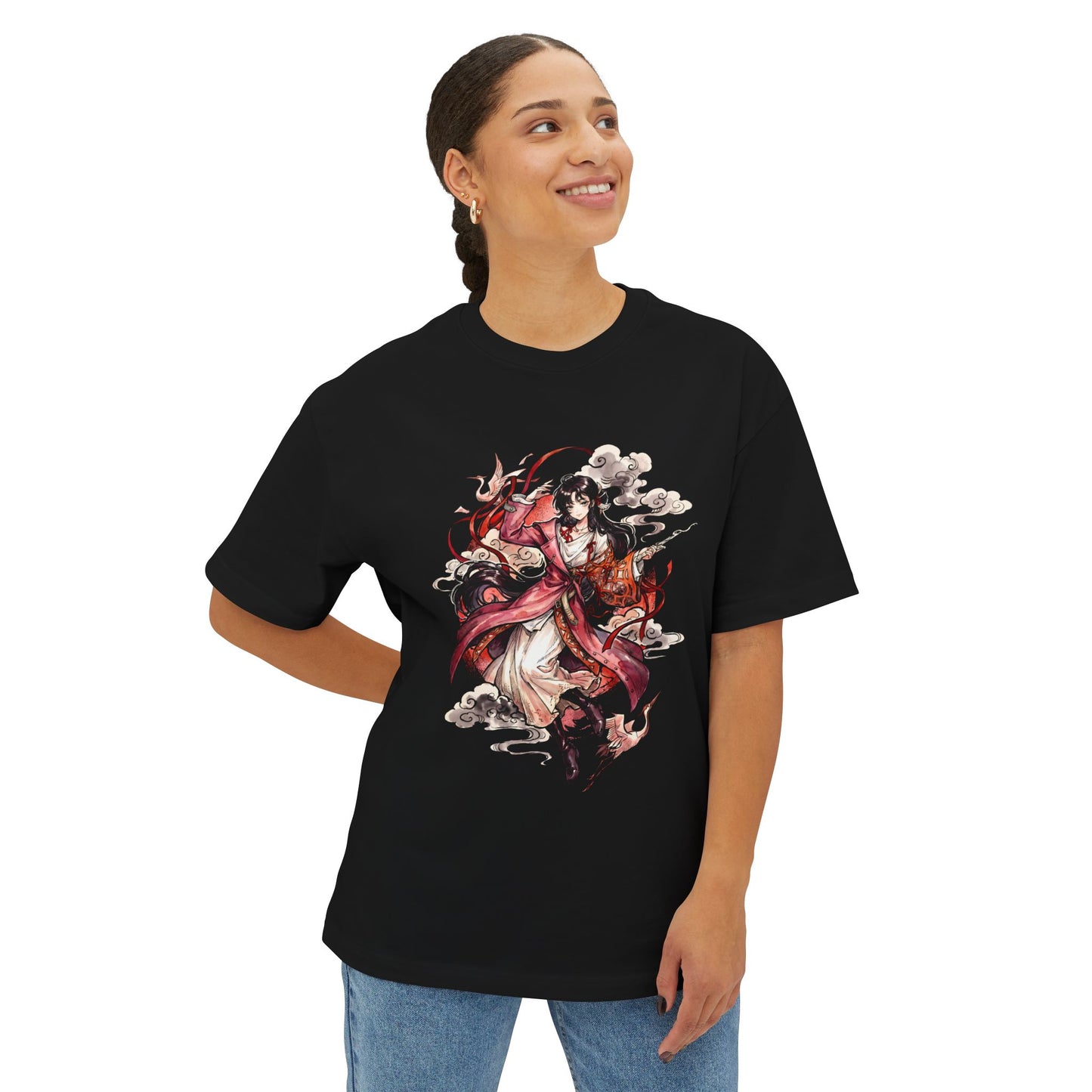Reverse:1999 Paper Heron Impromptu Cannon Premium Oversized Unisex T-Shirt
