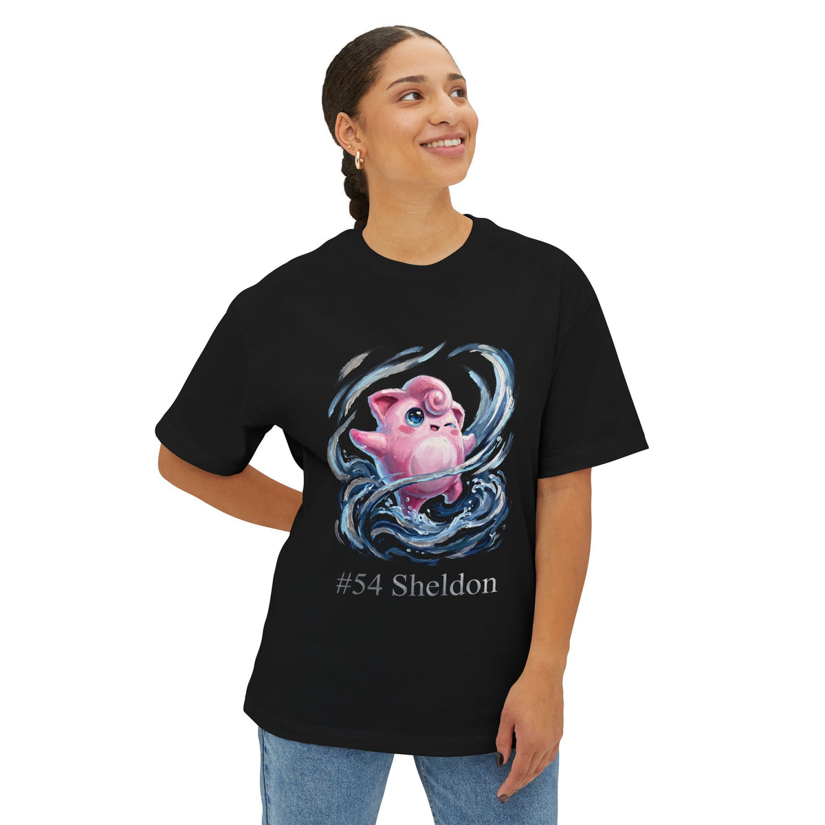 Sheldon Aniimo Moonlit Oil Painting Creature Art - Oversized Premium Tee