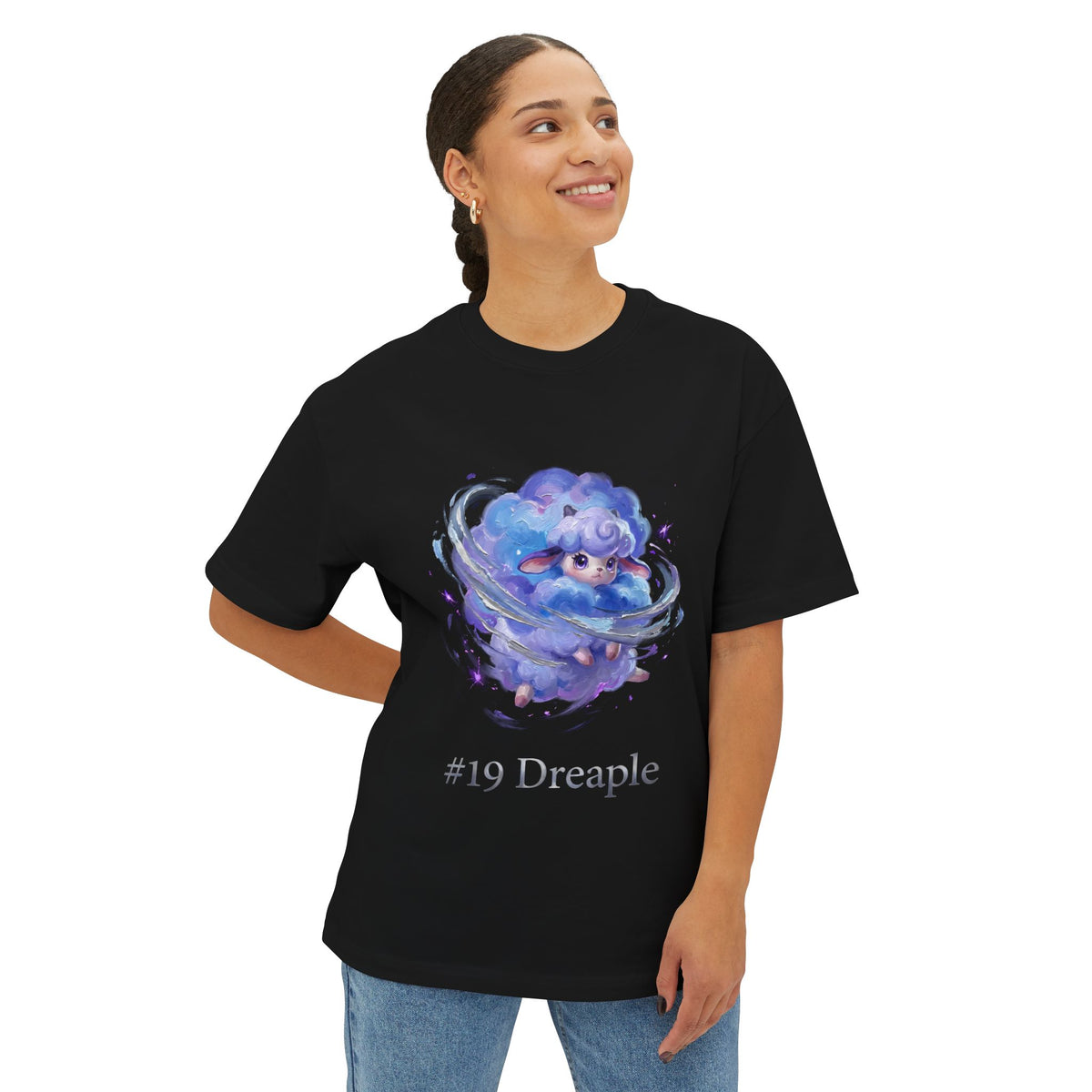 Dreaple Aniimo Moonlit Oil Painting Creature Art - Oversized Premium Tee